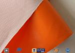 Thermal Insulation Materials 0.45mm One Side Orange Silicone Coated Fiberglass