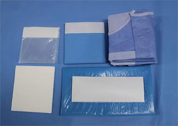 Cardiovascular Procedure Pack SMS Fabric Sterile Green Surgical Essential