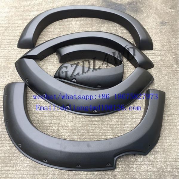 3.5mm Thickness Off Road Fender Flares Textured Black ABS Material For D-Max
