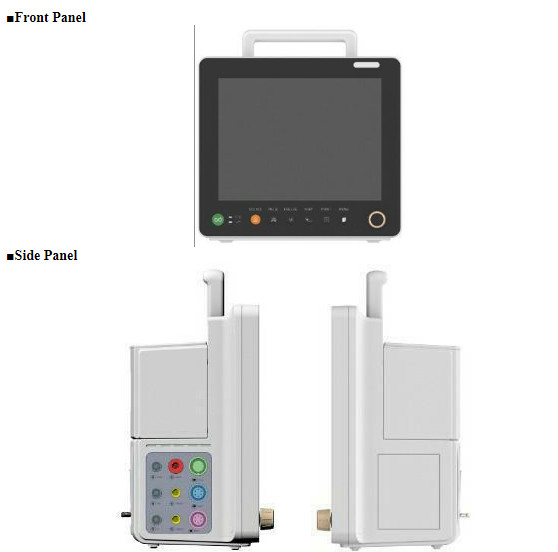 New products medical hospital health 12.1 inch Ambulance emergency Veterinary patient monitor