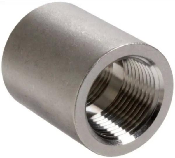 Forged Steel Pipe Fitting Class 3000 Female Threaded Coupling Duplex Stainless