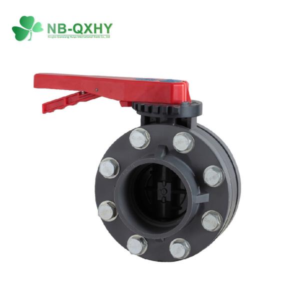 Plastic PVC Ball Valve Flanged Water UPVC CPVC Butterfly Valve for Customized
