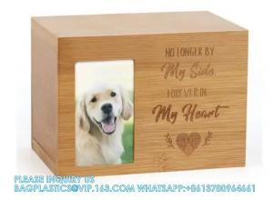 Wholesale Pet Memorial Urns Cremation Urns Box Photos Frame Dog Cat Wooden Coffin Casket Wooden Urn - Pet Urns from china suppliers