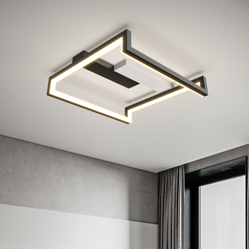 Modern Living Room Ceiling Lights Nordic Creative Atmospheric Bedroom Room square ceiling light(WH-MA-295)