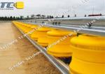 Steel Rolling Guardrail Barrier 76mm Post Diameter 2.5mm Panel 1.2m Height