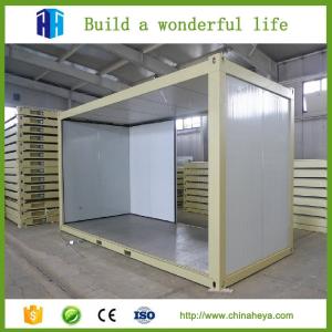 Living steel frame folding prefab kiosk expandable container house