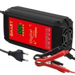 12V 20A Electric Vehicle E-bike Scooter Battery Charger 8A LCD Pulse Repair Lead