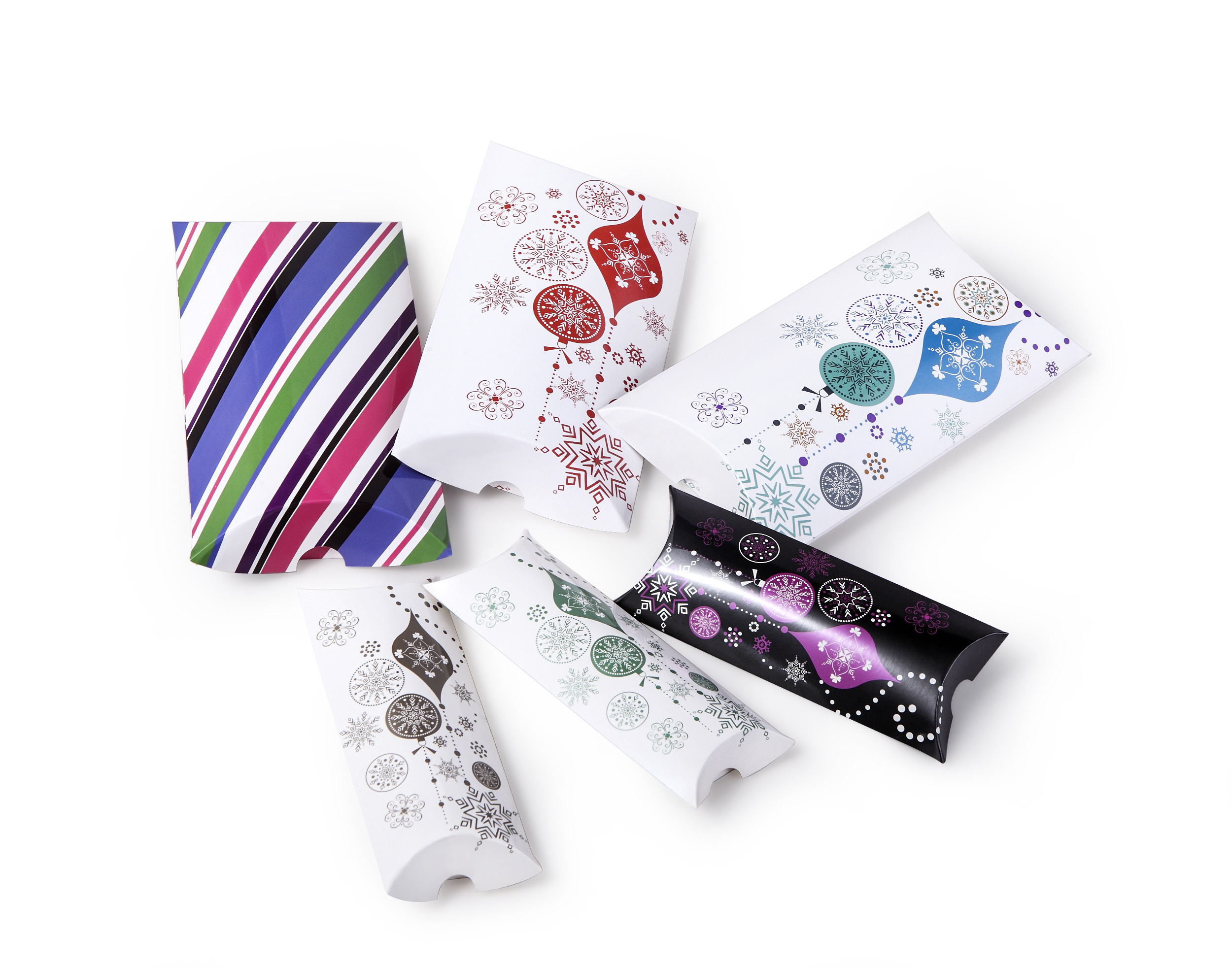 Luxury Printed Pillow Box Kraft Paper Gift Pillow Box Printing Service