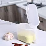 Salt Rectangle 10cm Height Condiment Box Desktop Plastic Kitchen Organizers