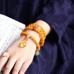 Baltic Amber Crystal Bracelet Natural Amber Crushed Stone Bracelet Irregular Raw