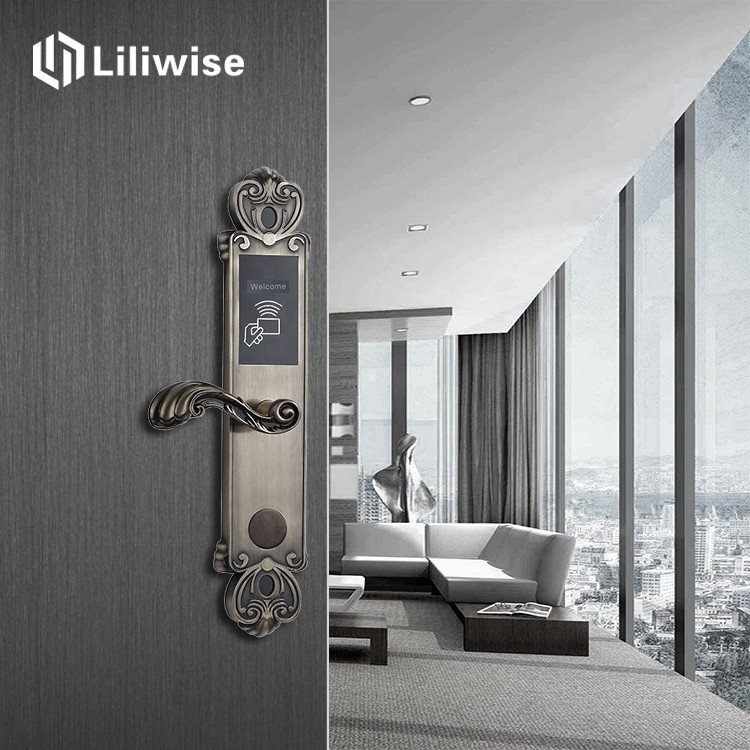Stainless Steel Hotel Door Locks 200 Cards Data Capacity With RFID Technology