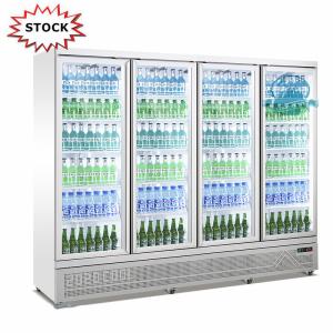 Wholesale Supermarket 4 Doors Refrigerator Showcase R290 Upright Glass Door Display Cooler for Drink from china suppliers