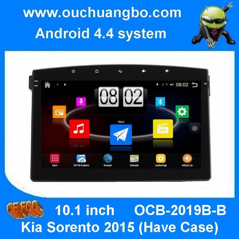 Ouchuangbo android 4.4 car dvd stereo video for Kia Sorento 2015 (Have Case) HD1024 * 600 resolution camera input