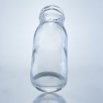 Glass Collar Stopper Cap 250ml 330ml Empty Round Bottle for Juice Tea Coffee