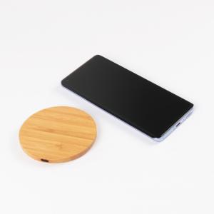 Wholesale Circular Shapes Multifunction Wireless Charger 15w Bamboo Material from china suppliers