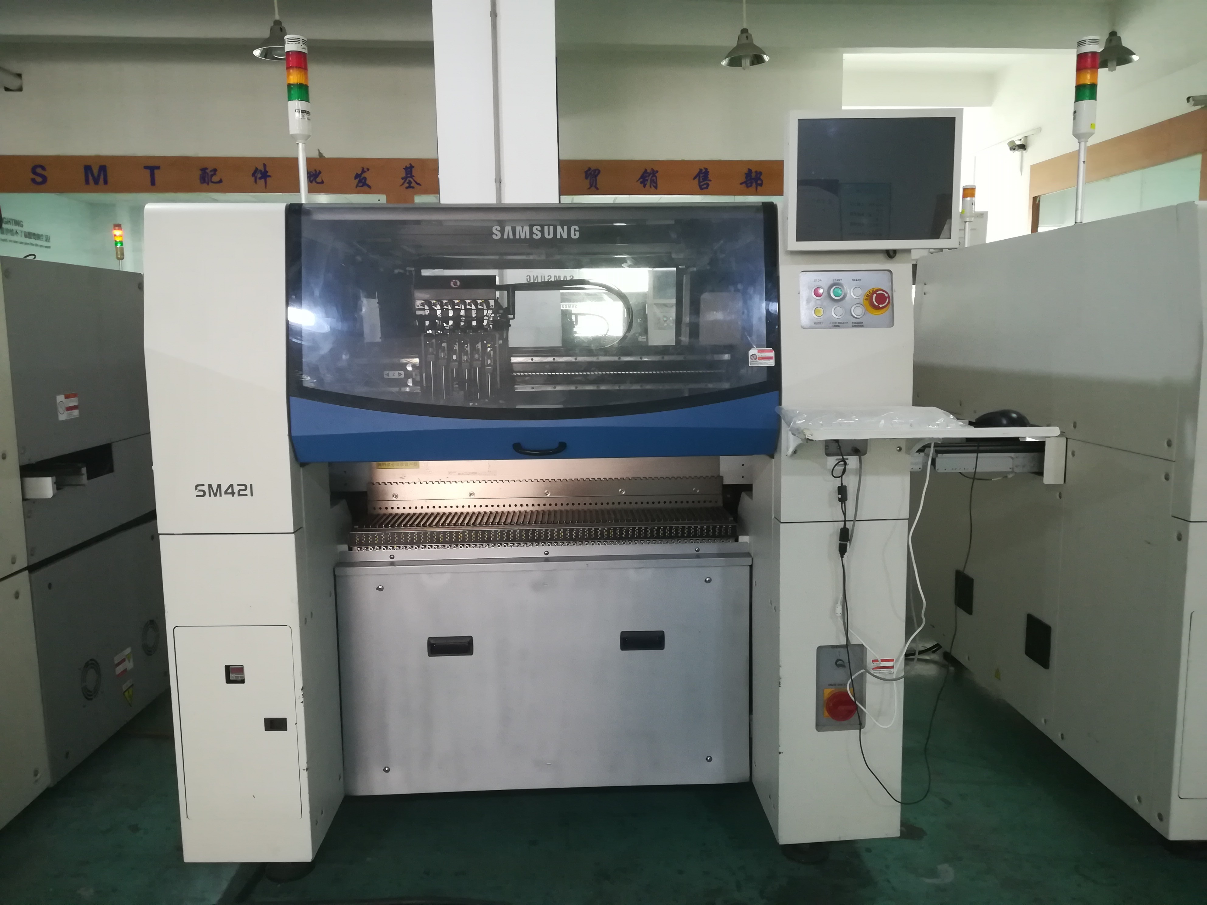 SMT PCB ASSEMBLY line AMSUNG HANWHA SM320 SM321 SM421 SM431 SMT PICK AND PLACE MACHINE