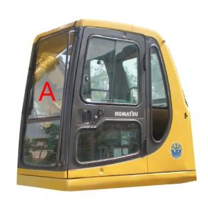 Wholesale No Holes KOMATSU Cab Glass Excavator Front Windscreen Glass from china suppliers