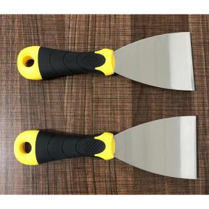 Wholesale Plastic handle Stainless Steel Carbon Steel Soft Grip Heavy Duty Bent Putty Knife Scraper from china suppliers
