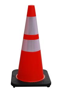 Wholesale 28inch Highway Safety PVC Road Cone with Black Base from china suppliers