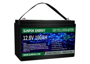 China Lightweight 100A 12 Volt Deep Cycle Lithium Battery For Energy Storage on sale