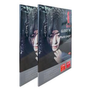 Wholesale A4 Scratchproof Waterproof Resin Coated Photo Paper , 240gsm Photo Paper Satin from china suppliers