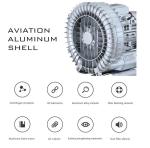 2RB Industrial Air Pump Side Channel Blower Max 90 - 660mbar