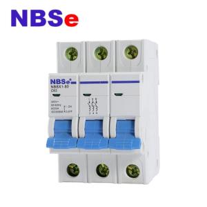 Wholesale NBSX1 Series 63A 3 Pole Ype C Breaker Short Circuit Protection For Industry from china suppliers