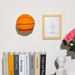 Black Metal Wall Mounted Sports Ball Holder For Space Saving Ball Storage And