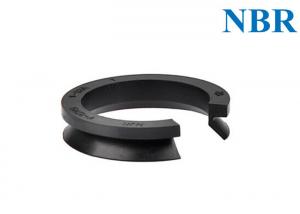 China ORK Black Molding Rubber Parts , Nitrile Rubber V Ring Wear Resistance on sale