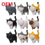 Customized Funny Animal Toys Made 6 Designs PVC Dolls OEM PVC Material Mini Toys
