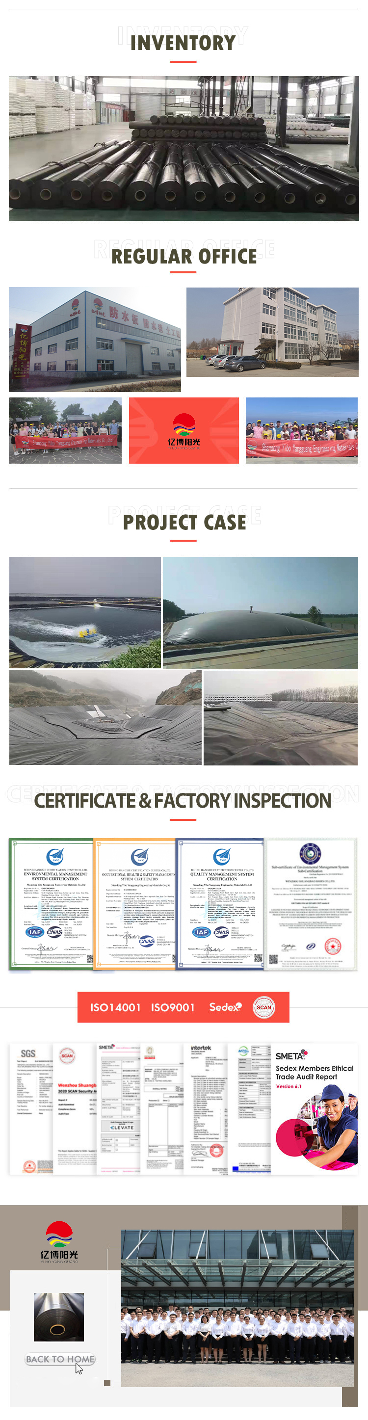 Contemporary 0.75mm Geomembrane Liner for Waterproofing Ponds Dams and Swimming Pools