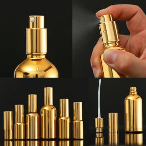 Wholesale In Stock Wholesale 5-100 ml Gold Electroplated Perfume Spray Bottle Dropper Bottle from china suppliers