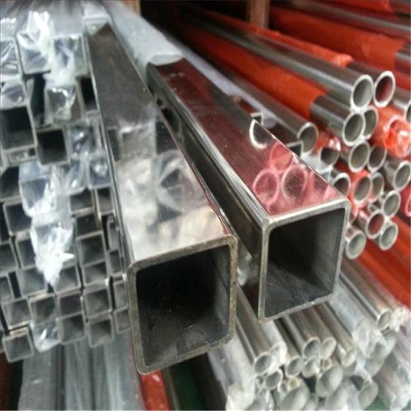 201 Polish Surface Stainless Rectangular Tubing , Industrial Steel Pipe HL