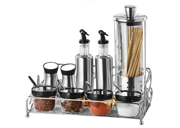Quality Customized Glass Storage Containers Transparent Color For Store Seasonings for sale
