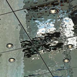 Wholesale Water Wave Shaped Stainless Steel Panels Rose Gold Mirror Finish For Facade Wall Cladding Curtain Wall Ceiling from china suppliers
