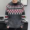 China Round Neck Custom Sweater Knit Sweater Print Sweater Men Wool Sweater on sale