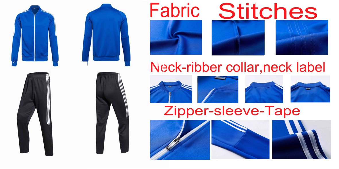 Drop shipping New autumn and winter stand neck can customize mens tracksuit