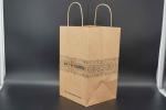 ODM / OEM Eco Friendly Kraft Brown Paper Bags Printing Square Bottom