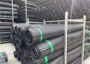 Wholesale 25kn Highway Railway Soil Stabilization Biaxial Plastic Geogrid from china suppliers