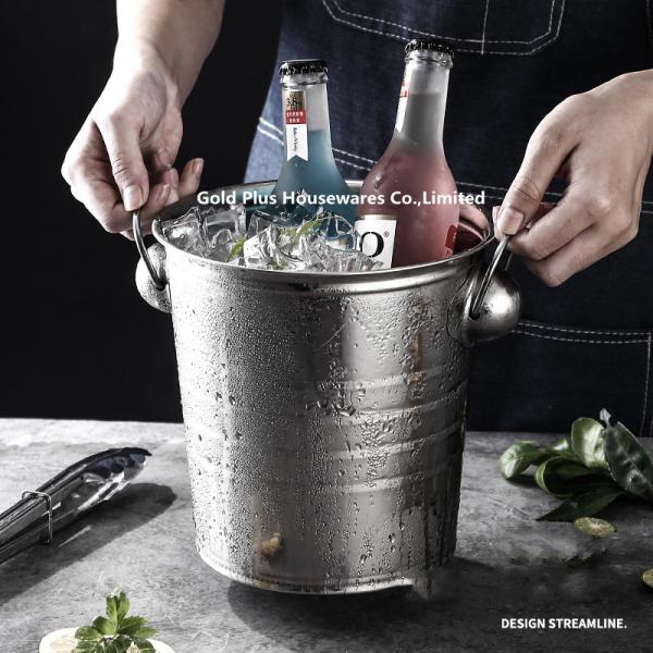 9L Newest style stainless steel ice bucket bar champagne ice buckets ice barrel