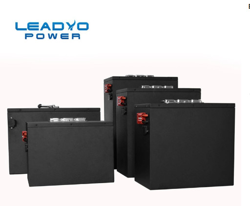 Metal Case 48 Volt Lithium Ion Battery , RS232 / RS485 30ah Golf Cart Batteries