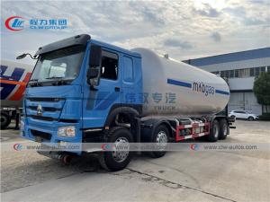 China HOWO 15 Tons Mobile LPG Gas Tanker Truck For Gas Cylinder Refilling on sale