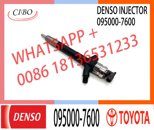 injector nozzle 23670-0R160 095000-7600 injector for Toyota 2AD-FTV Avensis common rail injector 23670-0R160 095000-7600