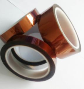 China Amber Color Kapton Polyimide Tape Class H Insulation Feature For Electrical Coils on sale