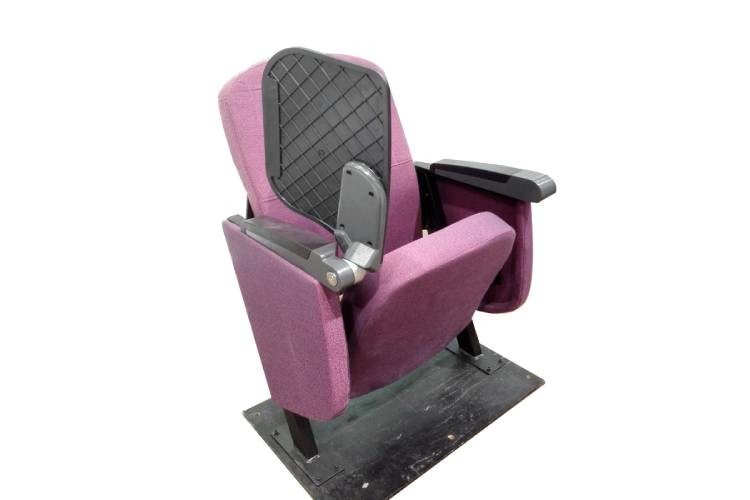 Used In Theater Cinema Lecture Conference Hall Slow Return Folding Vip Auditorium Chairs Seats With Writing Table