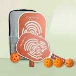 Pickleball Paddles Set with 4 Premium Wood Paddles, 4 Balls & Carry Bag. Cushion