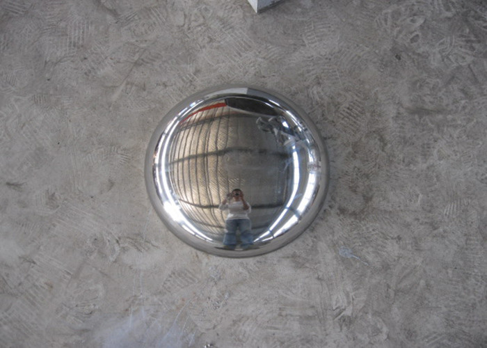 Stainless Steel Automatic Metal Polishing Machine For Tank Top Head / Cone