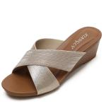 BS125 Slope Heel Roman Sandals Female New Style Bohemian National Wind Open Toe