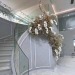 Construction Decoration Glass Staircase for Apartments Modern and Customized