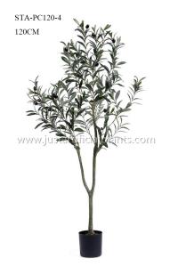 China Premium Foliage Plastic Olive Tree Vibrant Color 200CM Thriving Plastic Pot Base on sale